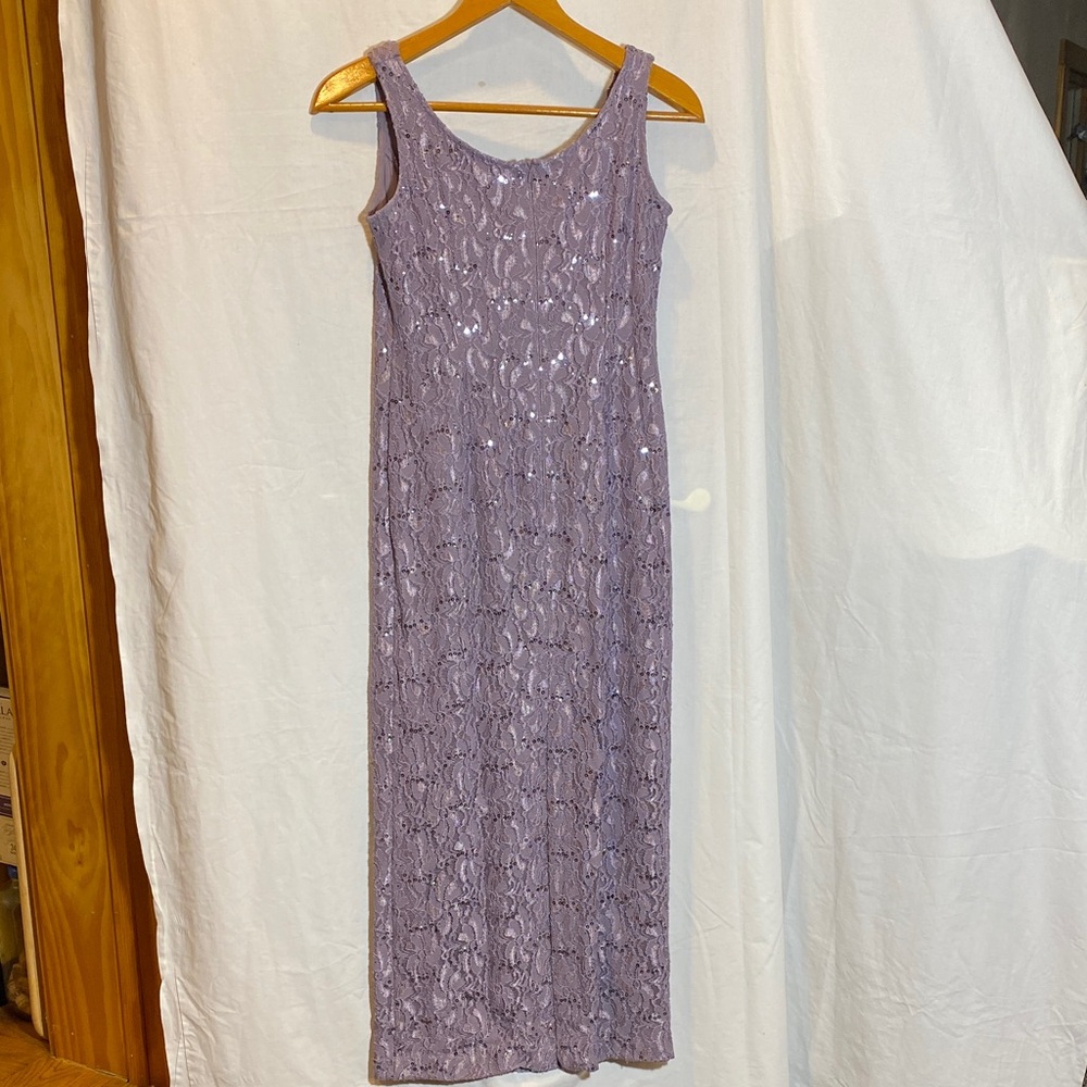 Alex Evenings Lace & Sequin Sleeveless Gown with Matching Jacket - Women size 8 - Picture 9 of 11